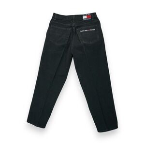 Vintage 90s Black Tommy‎ Hilfiger Baggy Freedom Denim Jeans 34x30